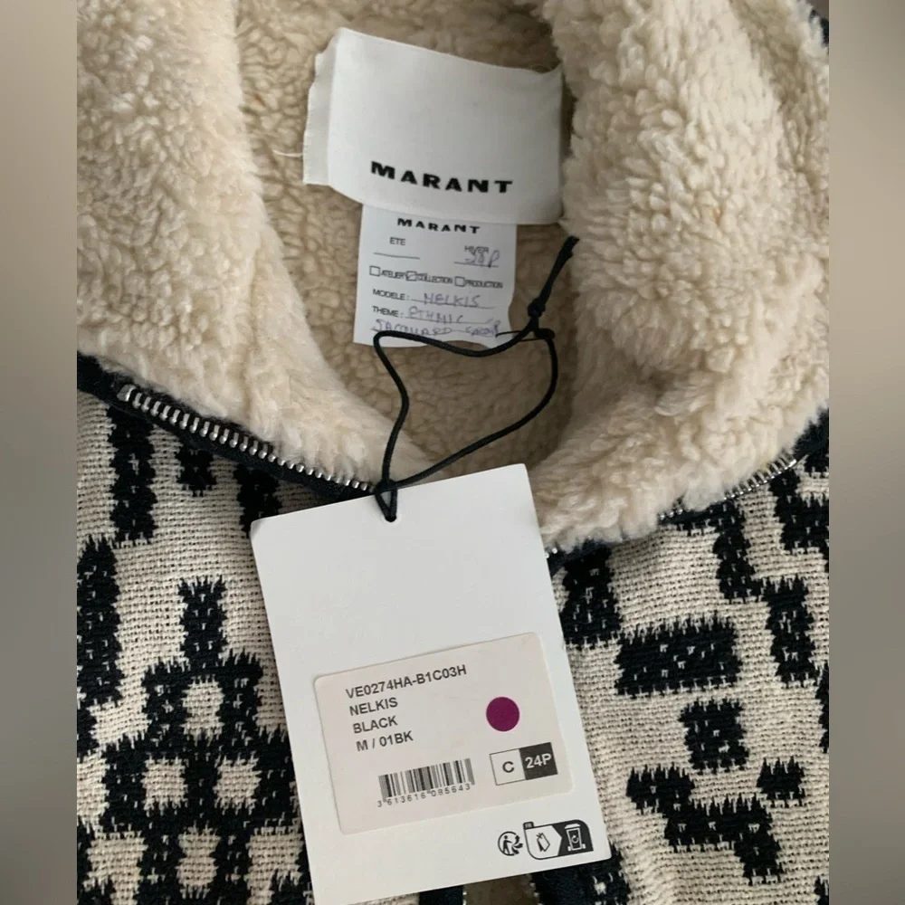 Isabel Marant's 'Nelkis' Western sherpa style jacket NWT